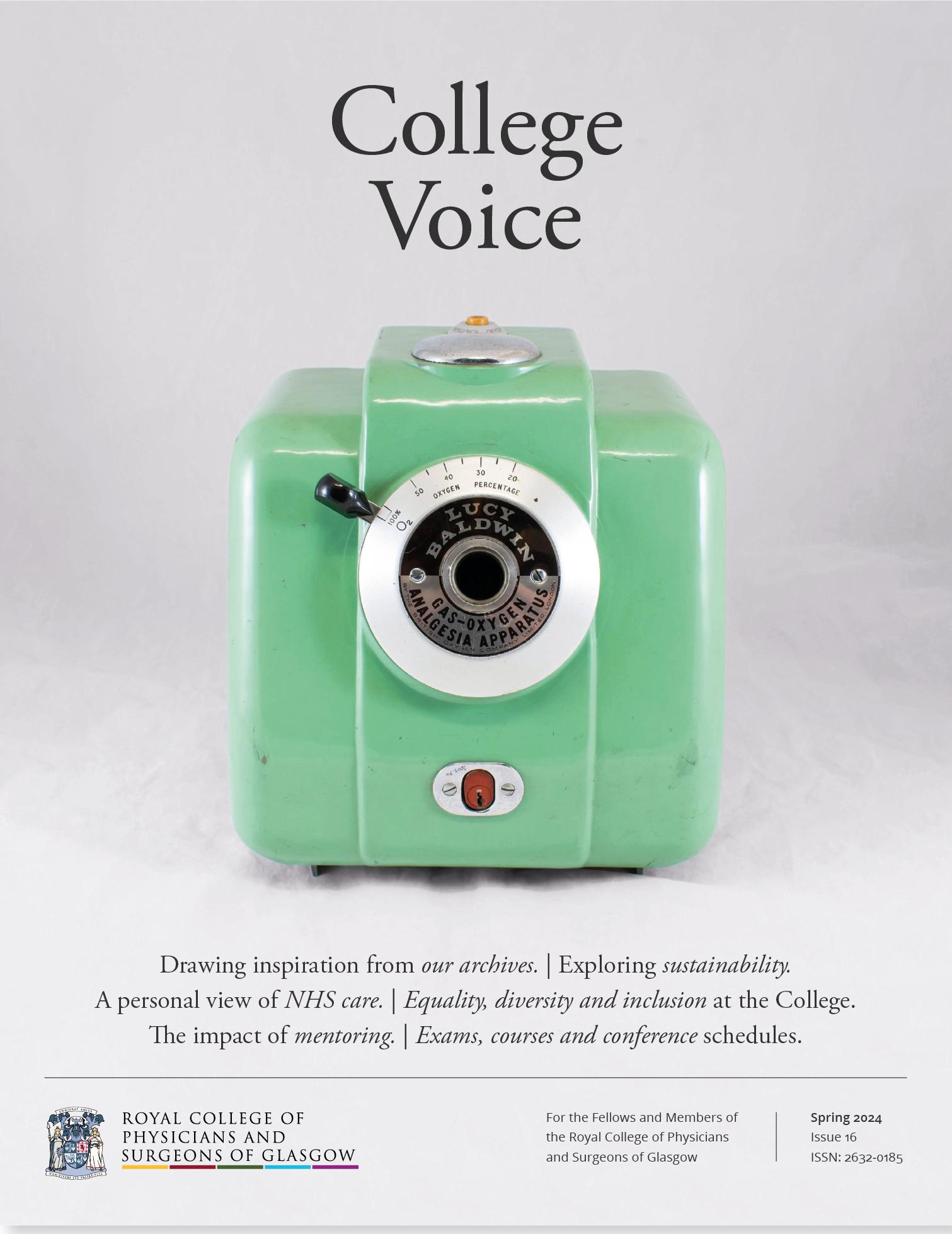 Front cover of College Voice issue 16